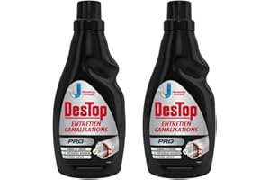 DESTOP Lot de 2 Gels Entretien Canalisations Pro - 700 ml