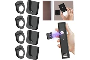 DabbOo 4 stycken magnetiskt väggfäste för fjärrkontroll magnethållare | Väggmonterad fjärrkontrollhylla utan att borra hål stark magnet säkert grepp för hem, kontor, skola