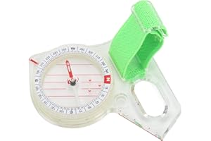 BIITFUU Finger Compass Thumb Mini Compass With Luminous Point for Adventure Orienteering Basic Training Fast Directional