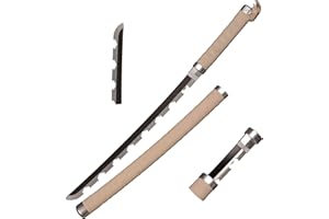 Skyward Blade Espada de Cosplay de Anime de Madera, Espada samurái Hashibira, fanático del Anime, el Cuchillo Especial de Demon Slayer Cuchillo dentado Katana