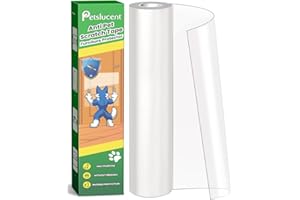 Petslucent Door Protector from Dog Scratching, Cat Anti Scratch Tape， Clear Training Self Adhesive Tape for Carpet, Sofa, Couch, Door (30cm x 5m)