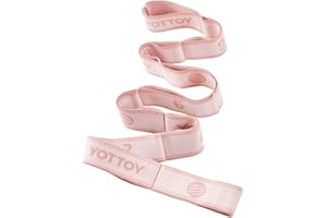 YOTTOY Yoga Strap and Resistance Bands-Exercise Elastic Bands for Working Out Women with 10 Loops-Perfect for Stretching and Physical Therapy