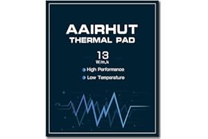 Aairhut Thermal Pad 13W/mK, 120x120x0.5mm Silicone Cooling Pad GPU Non Conductive Heat Resistance Extreme Odyssey Cover with Dual Self-Adhesive Films for PC Laptop Heatsink/GPU/CPU/LED