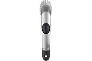 OXO Servisborste i rostfritt stål med tvåldispenser 25,4 cm