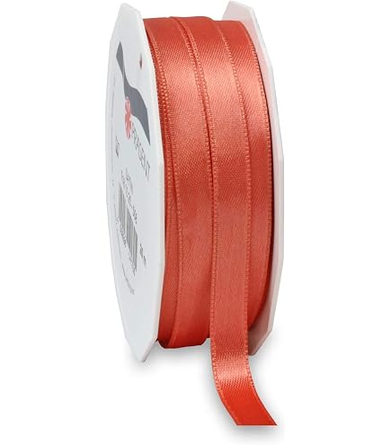 PRÄSENT C.E. PATTBERG Nastro raso colore verde pastello, nastro di raso per impacchettare regali, lungh. 50 m, largh. 3 mm, nastro per pacchi regalo, per decorare e bricolage, per varie occasioni