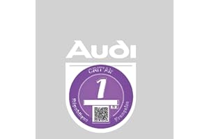 ASSURDHESIFS #Marque Française | Etui Vignette Macaron CritAir-26 Autocollante Auto Allemande | Transfert Film décoratif | Accessoire Pare-Brise Voiture | Stickers Auto Retro (Blanc)