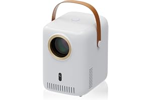 HDeye E21 projektor, 1080P, projektor kompatybilny z 4K, WiFi 6 Bluetooth 5.1, biały