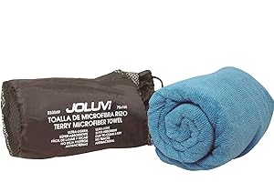 Desconodido JOLUVI Toalla Microfibra Natacion Gimnasio Spinning Rizo Grande Azul