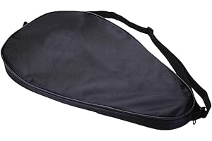 Ragetorc Funda para pala de pádel con cierre de cremallera, impermeable, correa ajustable, resistente a los arañazos y acolchado interior protector