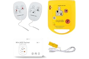 ‎XFT Mini AED trainer, AED Trainingsgerät Deutsch, XFT Erste Hilfe Lehrgerät für AED-Training, AED Trainingsgerät mit CPR-Lehrgerät Maschine für Defibrillator-Auszubildende-Anfänger (XFT-D0009)