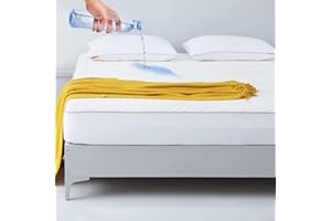 Sweetnight Matratzenschoner für King-Size-Betten, wasserdichter Matratzenschoner mit Bambus-Oberfläche, Spannbetttuch, Matratzenbezug, extra Tiefe Tasche, 40 cm, maschinenwaschbar, 90 x 190 cm