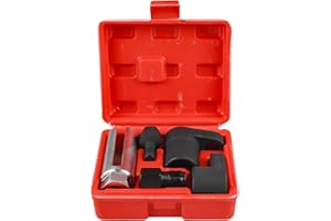 VEGOATY 5tlg Lambdasonden Schlüssel Nüsse Set, Lamdasonde Werkzeug, Sonden Schlüssel Nüsse set und Gewindereparatur Satz, Autoreparatur-Werkzeug mit 1/2" 3/8" Antrieb for Demontage Lambdasonde Auto