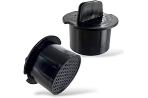 2 x DEKAROX Kohlefilter Luftfilter 51mmØ rund für Liebherr 7433243 Set für Weinkühlschrank Weinlagerschrank KühlGefrierKombination