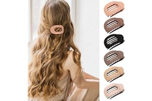 TTPSRY 6 Stück Haarklammern für Damen Haarspange Flach Flat Claw Clip Haarklammer Rutschfestes Hair Clip Haar Halt Haarschmuck für Frauen Mädchen Dickes Dünnes Haar Styling-Haarspangen (Set A)