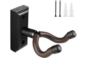 DIDA Guitar Wall Mount, Premium Solid Wood Guitar Hanger, Guitar Accessories, U-Shape Hardwood Guitar Holder Hook (Blackwood, 1 Pack)