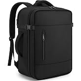 ZOMFELT Ryanair Backpack 40 x 30 x 20, Airplane Cabin Travel Backpack 40 x 30 x 20 for 15.6 Inch Laptop, Black/White, Classic