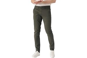 JMOJO Chinos Trousers Men - Stretch Mens Trousers Casual Smart - Mens Chinos Slim Fit Twill Fabric Pants - Flat Front 5 Pocket Trouser for Men UK