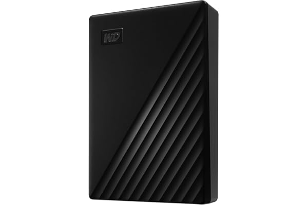 WD 6TB My Passport Disco Duro Externo Portátil, USB 3.2 Gen 1/USB 3.0, Copia de seguridad y protección con contraseña, Formateado para Windows, ChromeOS y MacOS, Negro
