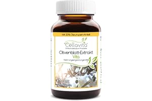 ‎CELLAVITA Cellavita Olivenblatt-Extrakt Vita mit 20% Oleuropein-Anteil (Extrakt aus spanischen Olivenblättern) | 90 Kapseln