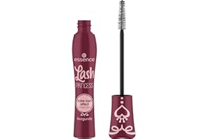 essence Lash PRINCESS false lash effect mascara burgundy, máscara de volumen, efecto pestañas postizas, tono burdeos, cepillo cónico de fibra, 12ml