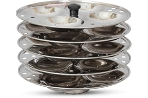 SHRADHA TRADING Sahishnu Online and Marketing Stainless Steel Idli Stand, Idli Stand Suitable for Cooker, Stainless Steel Idli Maker, Idli Maker
