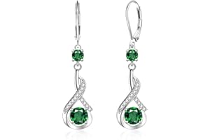 ALEXCRAFT Orecchini Donna Argento 925 Pendenti Lunghi con Pietra Luna