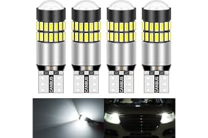 KATUR T10 168 175 194 2825 W5W żarówki LED CanBus Erro Free 3014 30SMD obiektyw 300 lumenów super jasny DC 12 V mapa wnętrza kopuła uprzejmość tablica rejestracyjna boczne światła obrysowe ksenonowe białe 2,7 W (4 szt.)