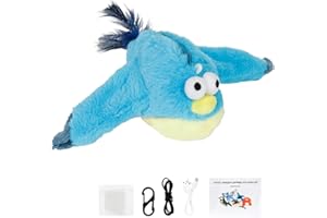 DAOUZL Giochi per Gatti, Flapping Bird Toy Cat, Uccellino per Gatti che si Muove, Giochi Gatto Interattivi, Gioco Gatto Uccellino Che Vola, Flappy Bird Toy Cat