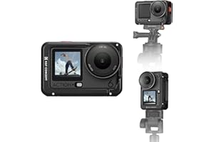 K&F CONCEPT Alloy Camera Cage Compatible with DJI OSMO Action 6, Protective Cage Expansion Frame Case with Cold Shoe Mount | 1/4" Screw Adapter for Tripod, Selfie Stick