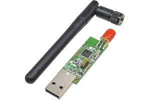 Aideepen Zigbee CC2531 Sniffer Bare Board Packet Protocollo Analyzer Modulo USB Dongle per Home Assistant, Open HAB ecc USB CC2531 Bluetooth 4.0 analizzatore di protocollo Sniffer antenna esterna