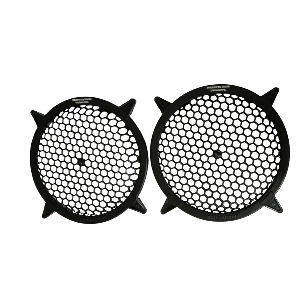 UNISHOPPE Quality 8 Inch Size Black Colour 2 Pcs Plastic Grills for Subwoofer and Speaker Home and Car Audio System. (8 INCH)