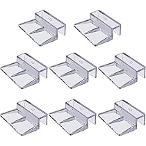 Supporti Per Coperchio Acquario - 8 Pezzi | Trasparenti | Per Vetro Fino A 10 Mm - Foto 12