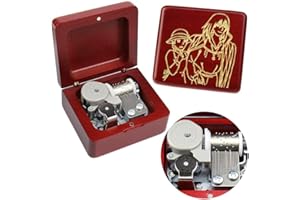 Sinzyo Howl's Moving Castle-Merry Go Round of Life Scatola Musicale Vintage in Legno Movimento Natale San Valentino Regalo di Compleanno (Scatola di Legno Rossa AA)