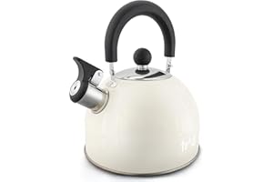 TRAIL OUTDOOR LEISURE Trail 2L Whistling Camping Kettle, Polished Stainless Steel, Durable & Lightweight, Easy Pour Spout, Folding Heat Resistant Handle, Fast Boil Travel Kettle, Outdoor Fishing Hiking, 15cm x 18cm, 0.42kg