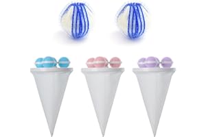 TIANNAIT Haarfänger für Wäsche, 2 blaue und weiße Wäschebälle, wiederverwendbare Waschmaschine, schwimmender Haarentferner, Haarentfernungsball, Fusselentferner für Katze, Hund, Haustierhaar, Schmutzsammlung,