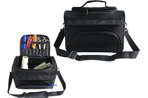 QIUPFGUT Friseurtasche für Profis, Professionelle Friseurtasche, Reisetasche für Frisör und Friseurin, Kosmetiktasche für Friseur Werkzeug, Salon Zubehör, Friseur Organizer Tasche für Friseurschere