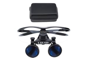 ORILAO Loupes binoculaires chirurgicales portables antibuée 2,5 x 420 mm (Noir)