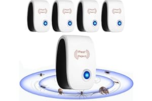 BLAUHAUS BugShield Milben Stecker 4 StüCk, Bugshield 2025 - Milben Entfernen In 5 Sekunden, Ultraschall Milben FüR Moskito, Kakerlaken, MäUse Vertreiben, Spinnen Und Fliegen (5)