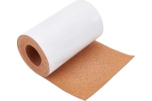 BENECREAT Rotolo sughero autoadesivo 2,5 m x 15 cm, 2 mm, retro resistente, per decorazione, feste e artigianato fai da te
