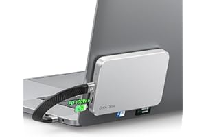 ORICO SSD Externo Magnético 1TB, SSD Portátil para Magsafe hasta 1050 MB/s, USB 3.2 Gen 2, Admite Carga PD 100W, con Lector de Tarjetas SD/TF, Puerto para Auriculares Type-C -P10Pro