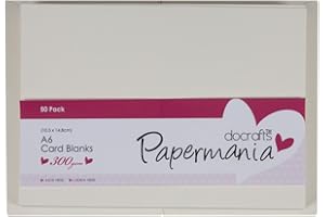 DOCRAFTS Papermania A6 Blank Card and Envelope, Pack of 50, Cream