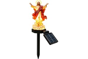 Solar Jesus Garden Statue