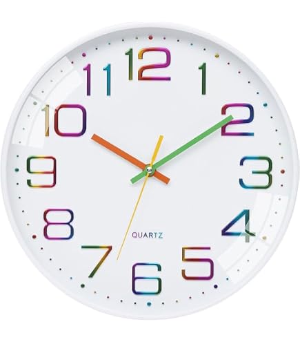 Lowell Justaminute 00710 Orologio Da Parete Quarzo – Tondo Bianco – 25 Cm Di Diametro