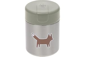 LÄSSIG Baby Kinder Thermo Warmhaltebox Brei Snacks auslaufsicher Edelstahl 315 ml/Food Jar Little Forest Fox