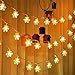 Produktbild ODJOY-FAN LED Schneeflocken Zeichenfolge Licht Weihnachten Gestalten Zeichenfolge Beleuchtung Party Hochzeit Licht Dekor Beleuchtung Laternenpfahl String Light (Gelb3M,S)