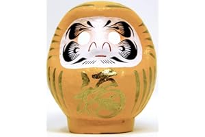 JAPAN CRAFT Daruma, bambola giapponese, misura 1, giallo, per sicurezza e protezione