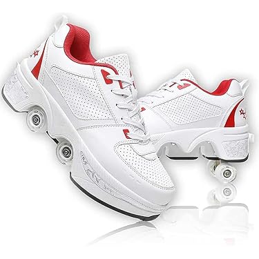 Chaussures à Roulettes HOSIMY - LED - 2 Roues Amovibles - Enfants/ados - Multicolore