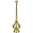 Spillbox Brass Sprinkler Bottle for Holy Water, Gangajal and Perfume Gulab Pash Rose Water Paneer Sombu – (Large, 11 Inch)