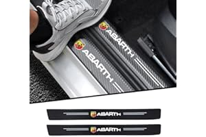 HHCAR 4 PZ Auto Battitacco Davanzale della Porta Adesivi in Sticker, per Fiat Abarth 595 Abarth 500 Abarth 124 Car Door Esterno Batticalcagno
