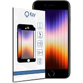 KZY İletişim Apple iPhone SE 3 2022 ile uyumlu Tam Kaplayan Temperli Ekran Koruyucu Cam
